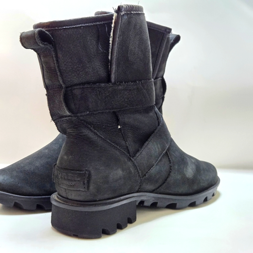 Sorel ‘Moto Cozy’, black boots, size 8 - Picture 3 of 8
